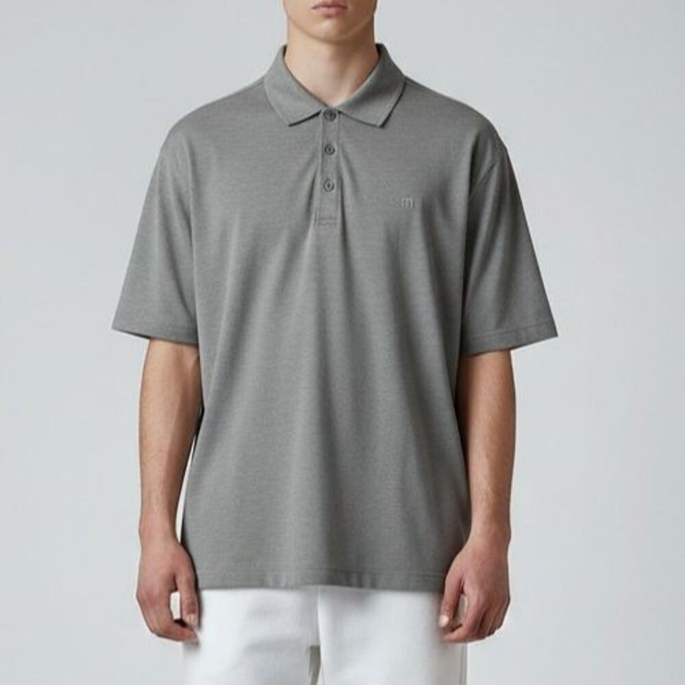 Peter Millar Summer Comfort Polo Shirt Men Medium Gray Performance Stretch Golf
